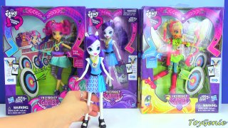 My Little Pony Friendship Games Dolls Rarity, Applejack, and Sour Sweet