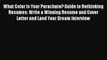 Read What Color Is Your Parachute? Guide to Rethinking Resumes: Write a Winning Resume and