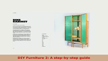 Download  DIY Furniture 2 A stepbystep guide Ebook