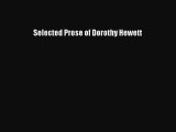 [PDF] Selected Prose of Dorothy Hewett [Download] Full Ebook