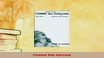PDF  Comme Des Garcons Read Online