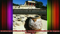 Read  Architecture of Minoan Crete Constructing Identity in the Aegean Bronze Age  Full EBook
