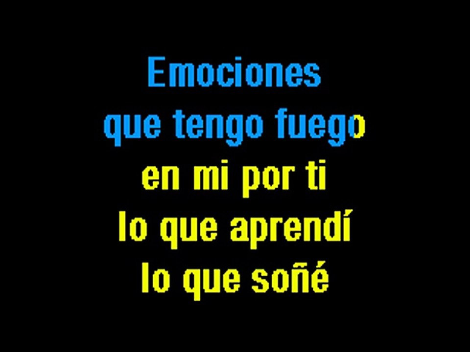 karaoke Yo te Traigo . Alejandro Sanz