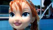 Anna and Elsa Swimming Pool and Crazy Waterslide Fun Part 2 Frozen Anna and Elsa Toddler Dolls