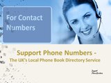 Support Phone Numbers - UK Local Phone Book Directory Services