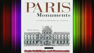 Read  Paris Buildings and Monuments  Full EBook