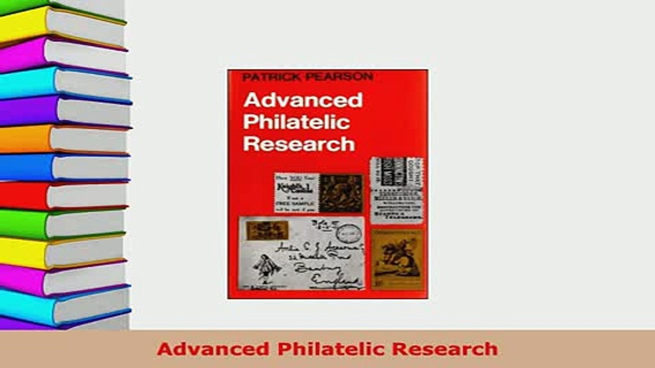 Download  Advanced Philatelic Research PDF Online