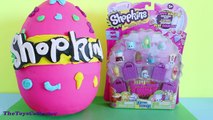 Giant Shopkins Surprise Egg Play Doh My Little Pony Mystery Mini Disney Frozen Toys Collector Videos