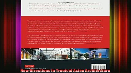 Download  New Directions in Tropical Asian Architecture Full EBook Free