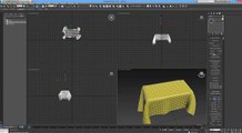 3Ds Max Tutorial 15 - Cloth Modifier, Creating a Tablecloth
