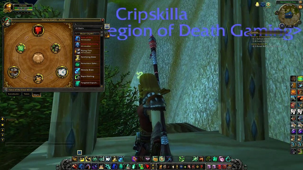 6.2.3 Windwalker Monk PVP Talent's, Glyph's Rotation, and more!