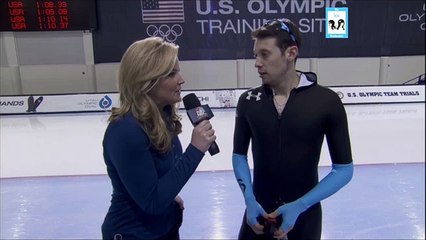 Shani Davis & Jonathan Garcia Post-Skate Interviews - LIVE 12-29-13