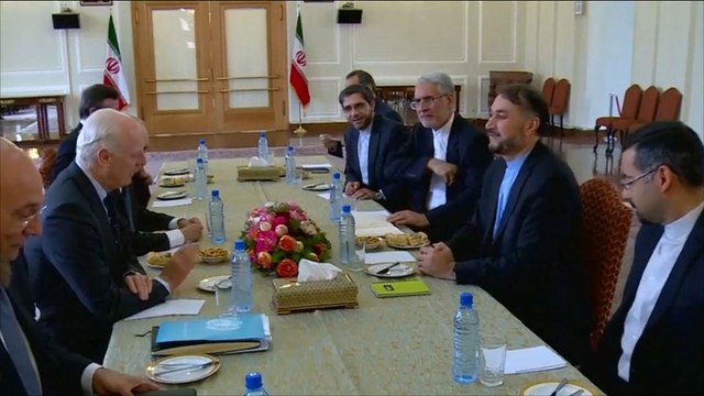 محادثات دي ميستورا بطهران بشأن الأزمة السورية