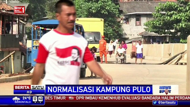Pengerjaan Turap Kampung Pulo Hampir Rampung