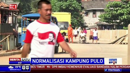 Pengerjaan Turap Kampung Pulo Hampir Rampung