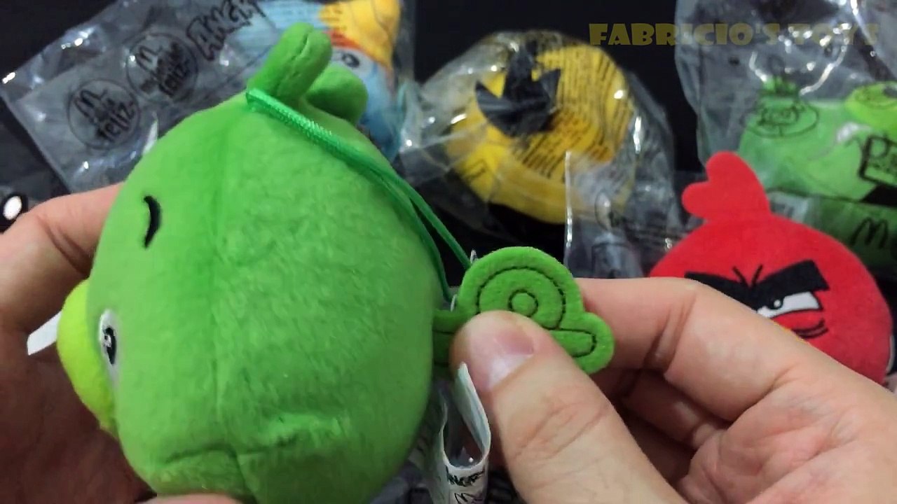 [Coleção McDonalds] Bonecos ANGRY BIRDS de pelúcia - Mc Lanche Feliz 2015 - Mc Donalds