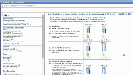 Troubleshooting with the SafeKit high availability cluster management console