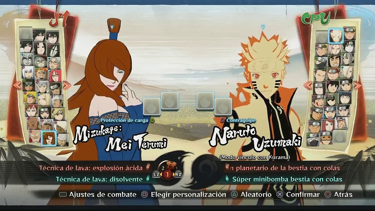 Todos Los Trajes y Personajes de Naruto Shippuden: Ultimate Ninja Storm 4 Español