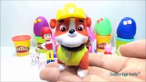 Play Doh Paw Patrol Surprise Eggs Disney Prinicess Olaf - Peppa Pig Hello Kitty Minions La