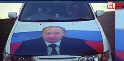 Coches pintados con la cara de Putin, ¿locura o adoración?