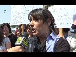 Napoli - "No all'amianto", protesta ad Agnano (12.04.16)