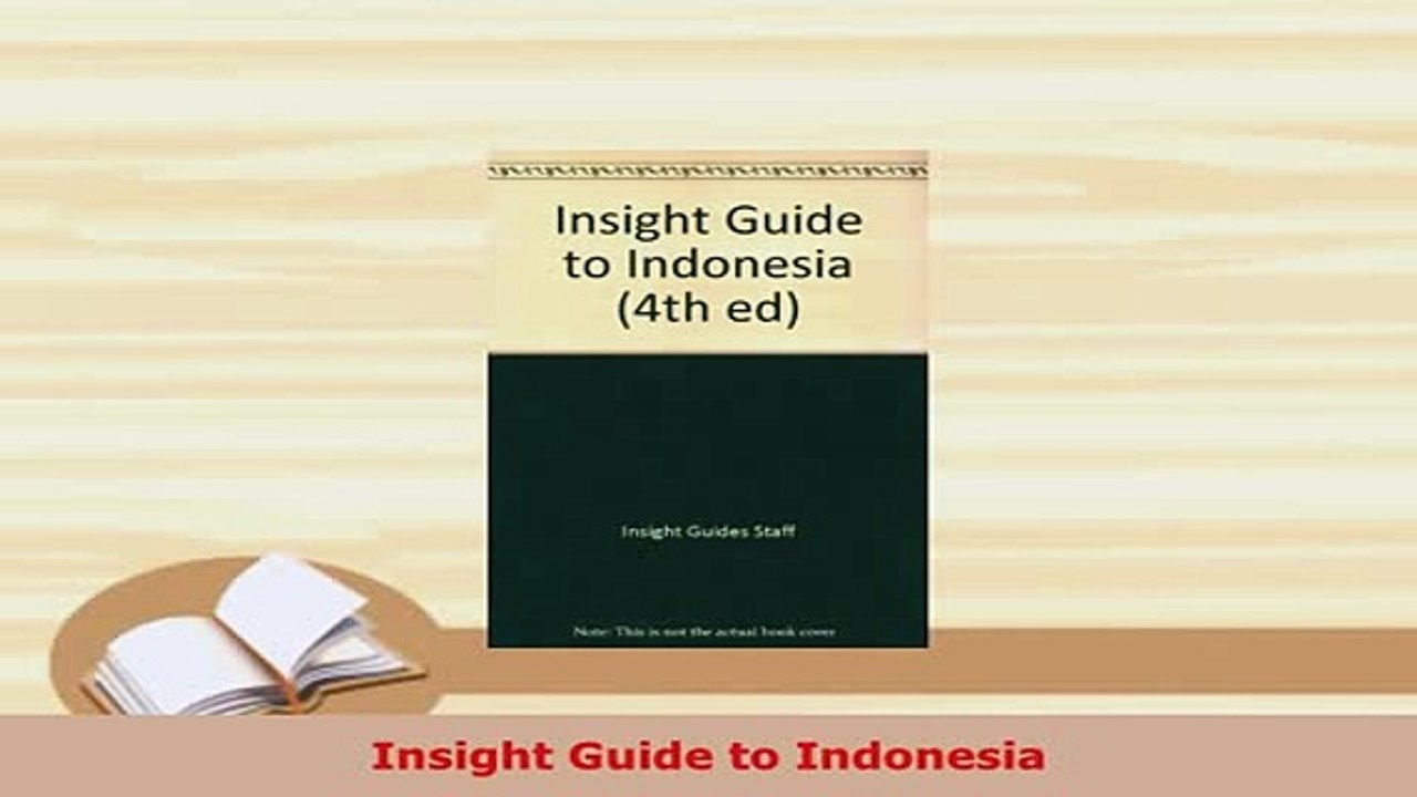 PDF  Insight Guide to Indonesia Download Full Ebook