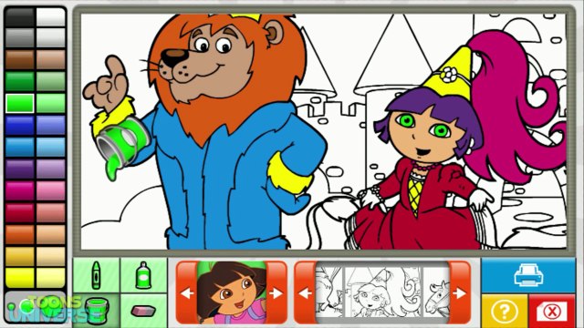 Princess Dora and King Lion Dora the Explorer Episode Nick Jr. Coloring Book Creative for Children