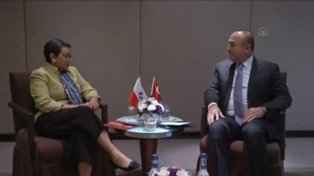 Çavuşoğlu, Endonezya Dışişleri Bakanı Retno Marsudi ile Bir Araya Geldi