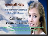 Get your Hotmaill issues fixed via Hotmail help Number 1-806-731-0143  number