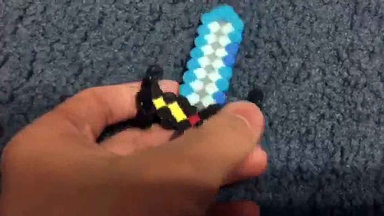 Minecraft story mode enchanted sword Perler beads - video Dailymotion