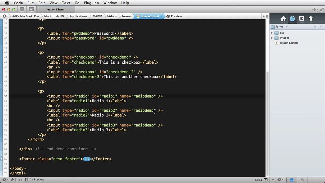 Web Form Design and Development 1.Form Elements Overview - Part 1