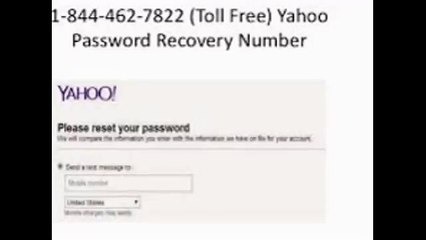 1(844)462-7822 toll(free) Yahoo Password Recovery Number