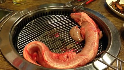 shocking clip of cooking eel alive in Seoul.