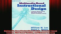 FREE PDF  MultimediaBased Instructional Design  ComputerBased Training WebBased Training and  FREE BOOOK ONLINE