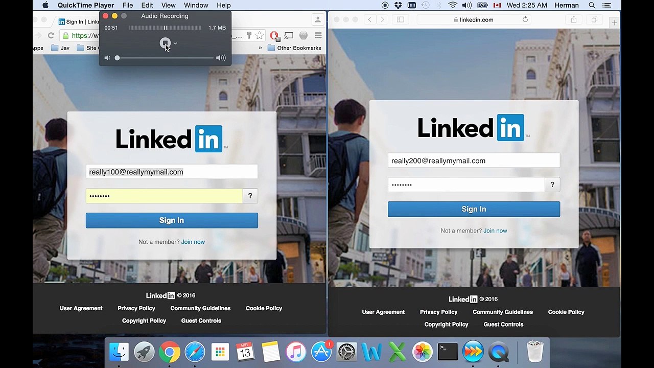 Linkedin issue