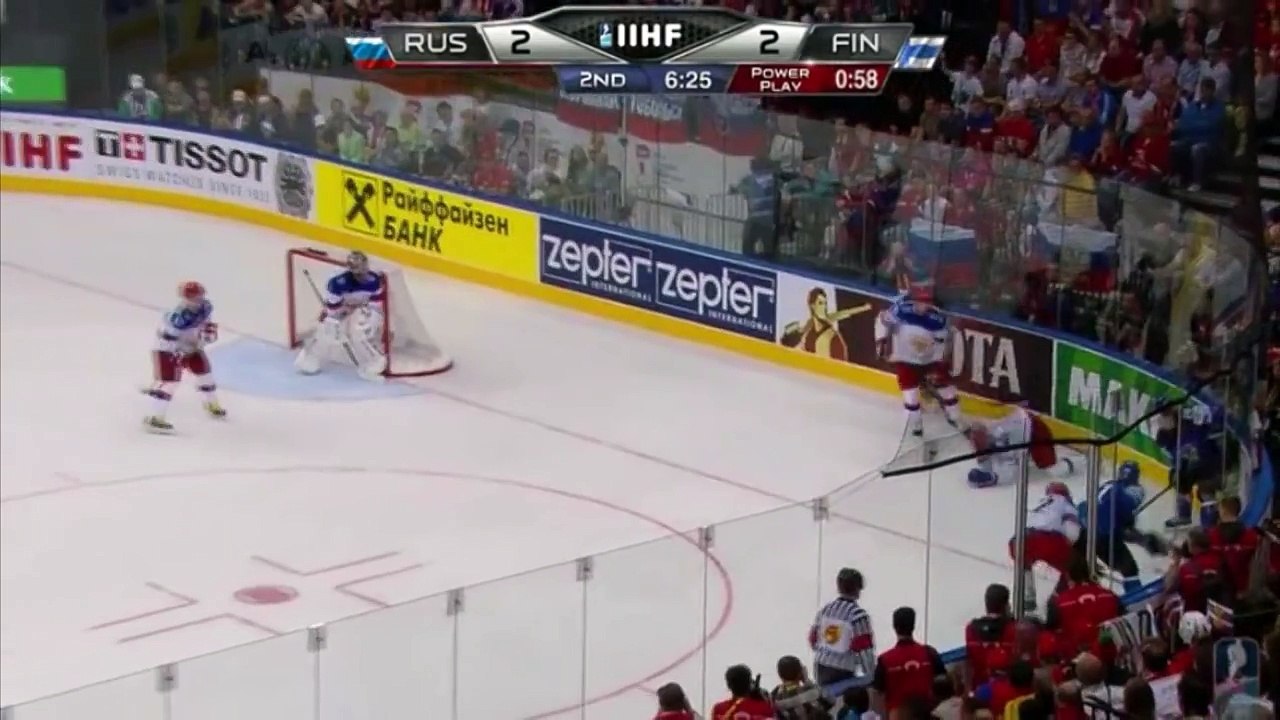 The referees suck dick. It's pretty sad Russia has to cheat in order to top Finland's C-team.