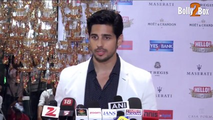 Sidharth Malhotra At Hello Hall of Fame Awards 2016