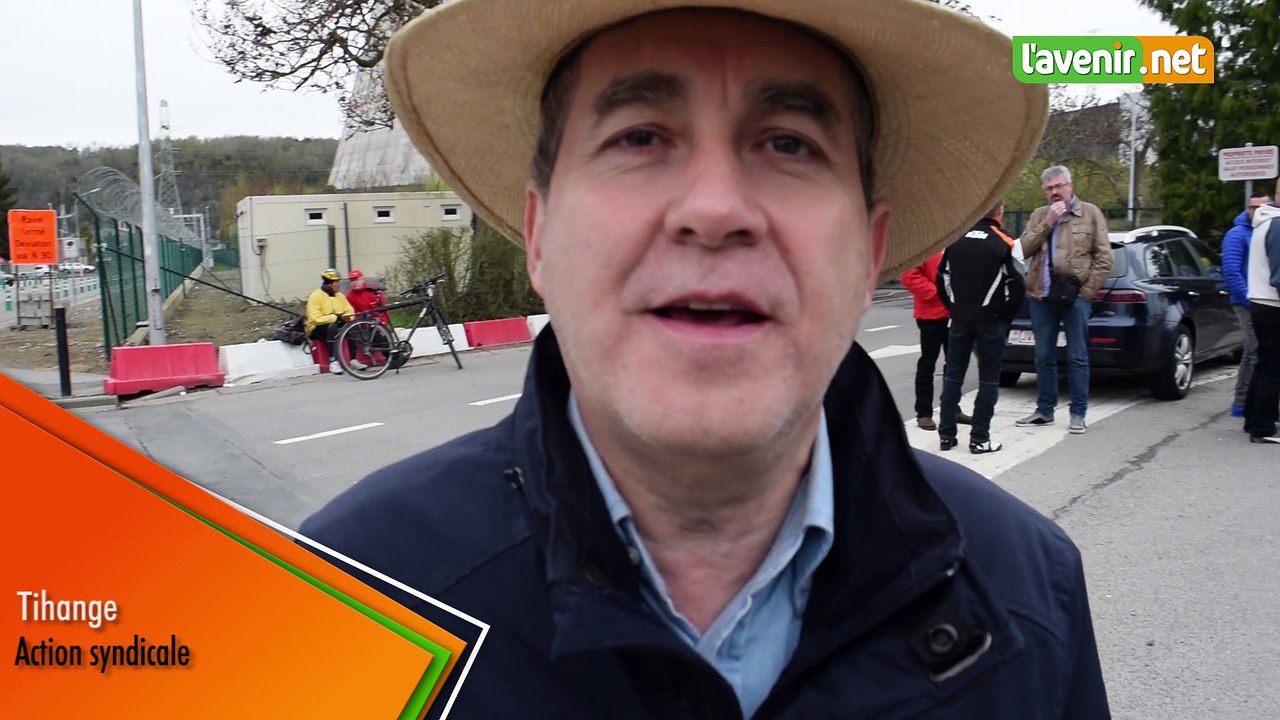 Tihange - action syndicale