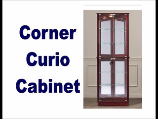 corner curio cabinet features