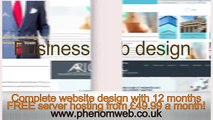 Website design plus hosting only £49.99 a month