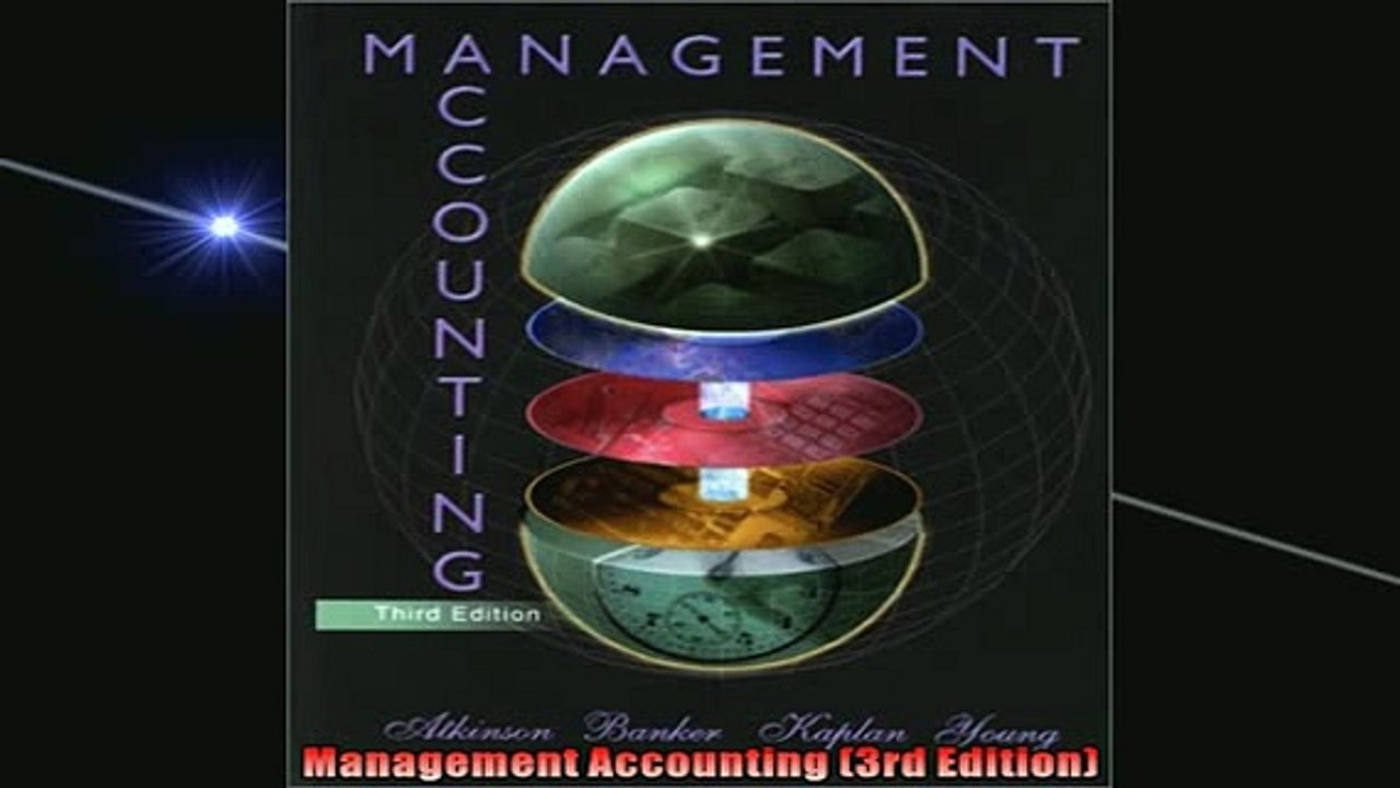 FREE PDF  Management Accounting 3rd Edition  BOOK ONLINE