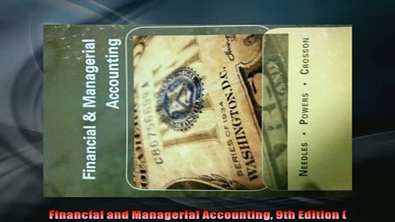 READ book  Financial and Managerial Accounting 9th Edition   FREE BOOOK ONLINE