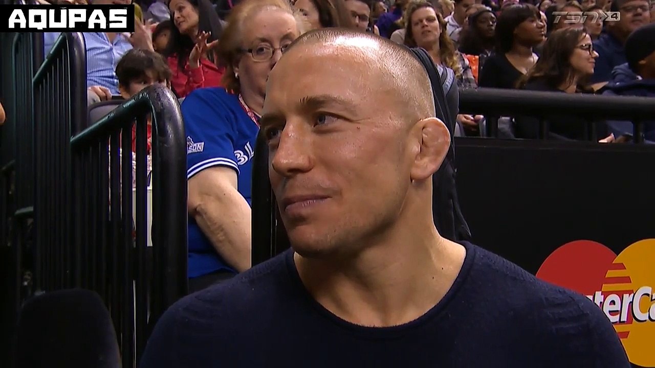 Georges St-Pierre Interview at RAPTORS Game
