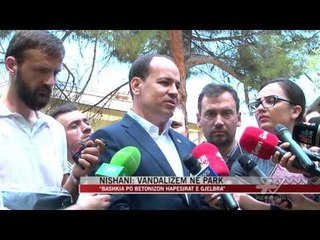 Nishani: Vandalizëm në park - News, Lajme - Vizion Plus