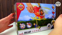 Feuerwehrmann Sam Helikopter Wallaby - Spielzeug Ausgepackt & Angespielt - Pandido