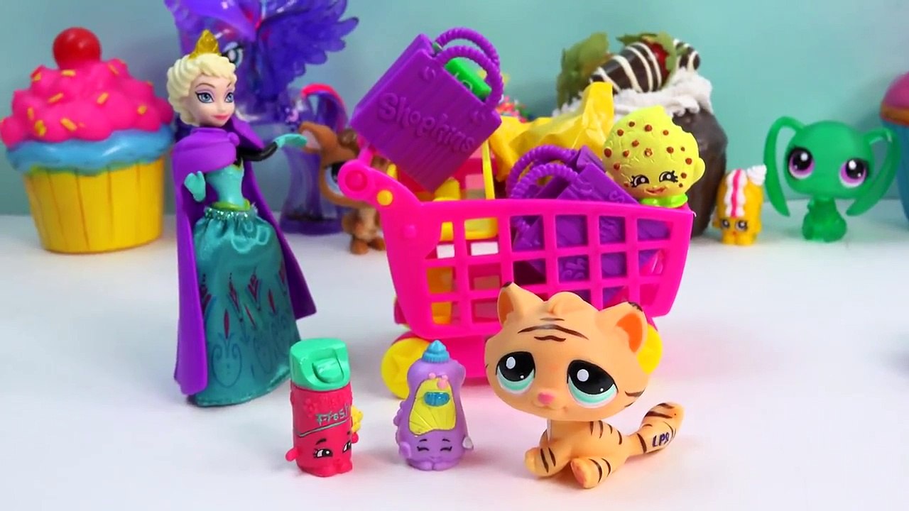Disney Frozen Magiclip Queen Elsa Shopkins Season 2 5 Pack Small Mart Shopping Cart Cookieswirlc