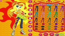 My Little Pony Equestria Girls Rainbow Rocks Rarity Sunset Shimmer Sonata Dusk Dress Up Game