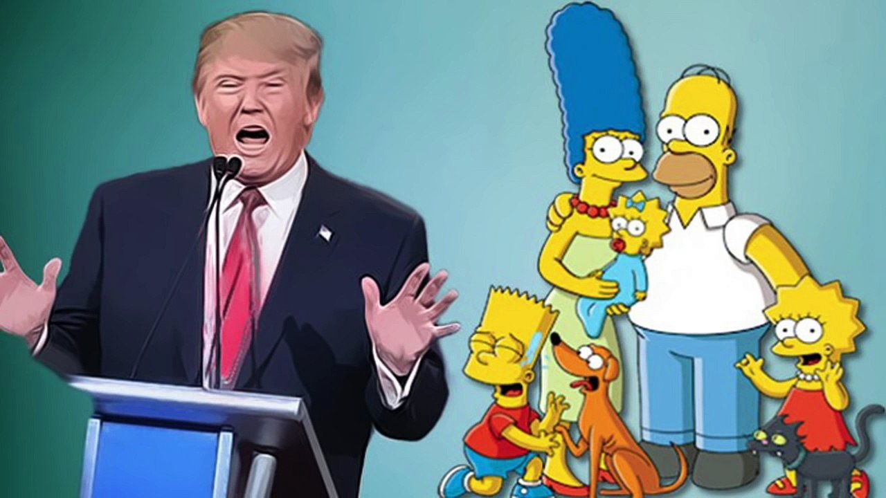 TRUMP SIMPSONS PREDICTION from 2000 ? Crazy Scene Perfect. Prediction, Time Machine, Illuminati?