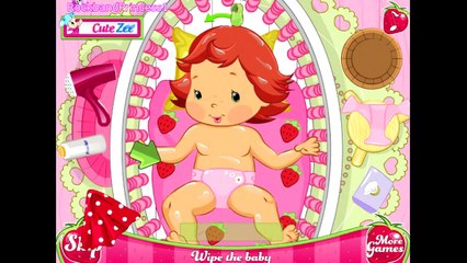 Baby Video - Strawberry Shortcake Baby Bathing Game