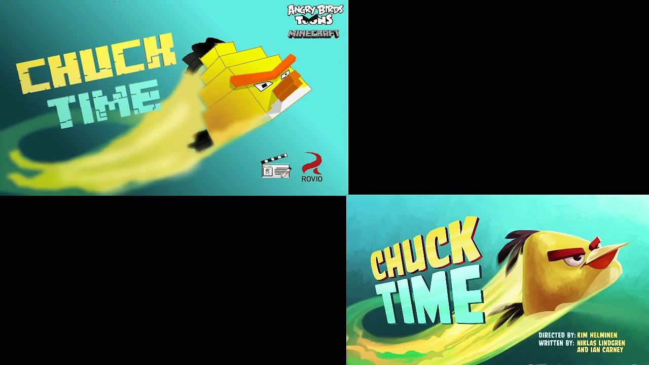 Original vs Re make Angry birds Chuck time